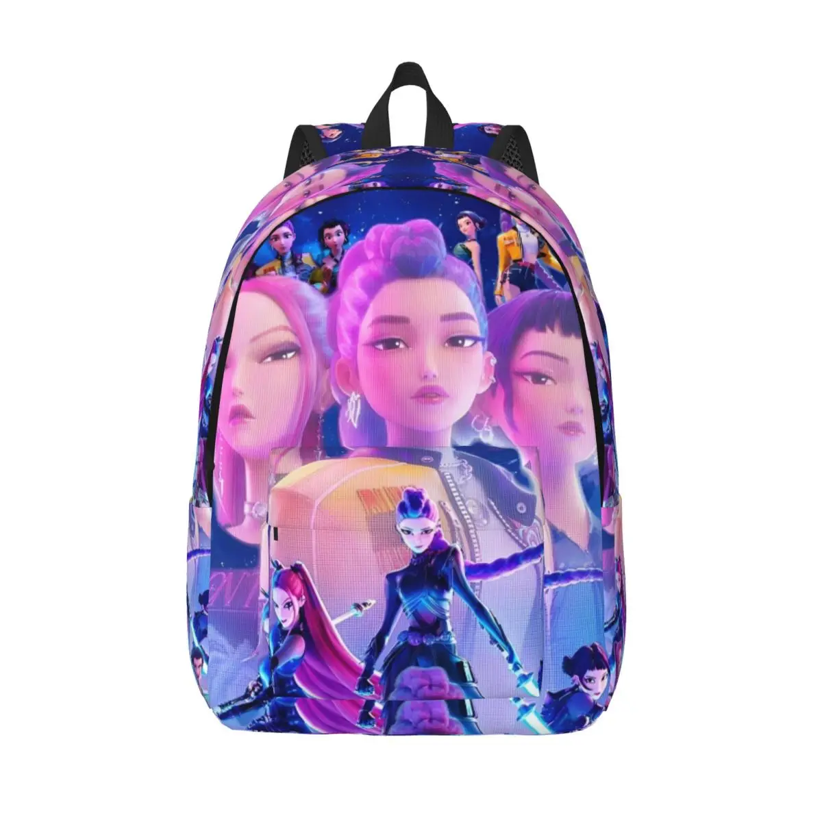 

Kpop Demons Huntrix Hunters Teenage Backpack Durable High School Business Rumi Mira Joey Daypack Men Women College Shoulder Bag