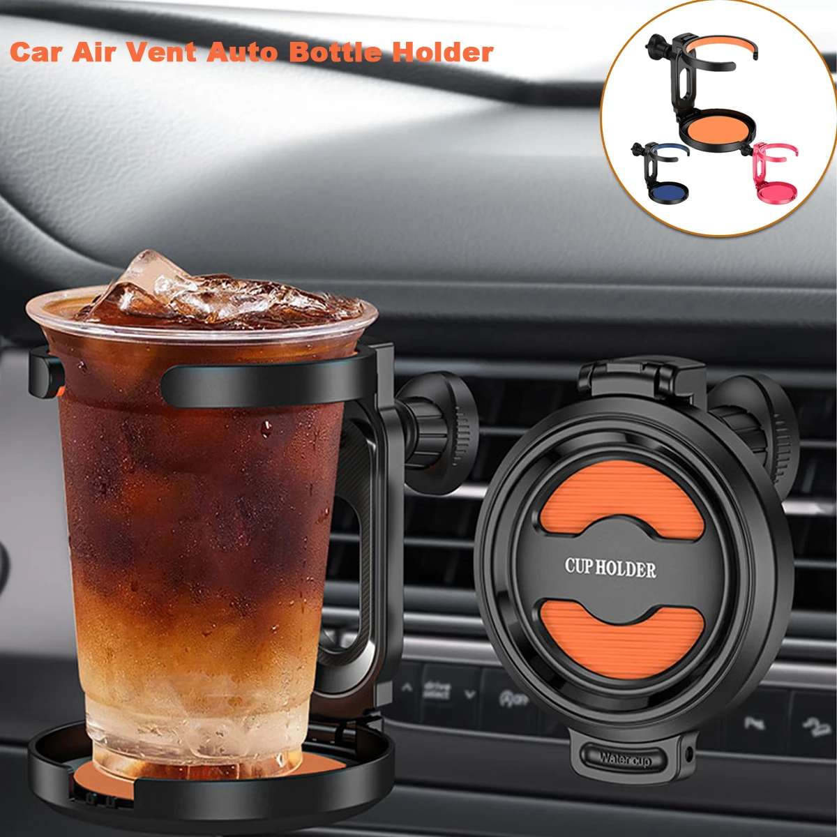 Multifunctional Car Cup Holder Cup Stand Bracket for Air Vent Universal Auto Drink Rack Stand for Water Bottles for Car interior