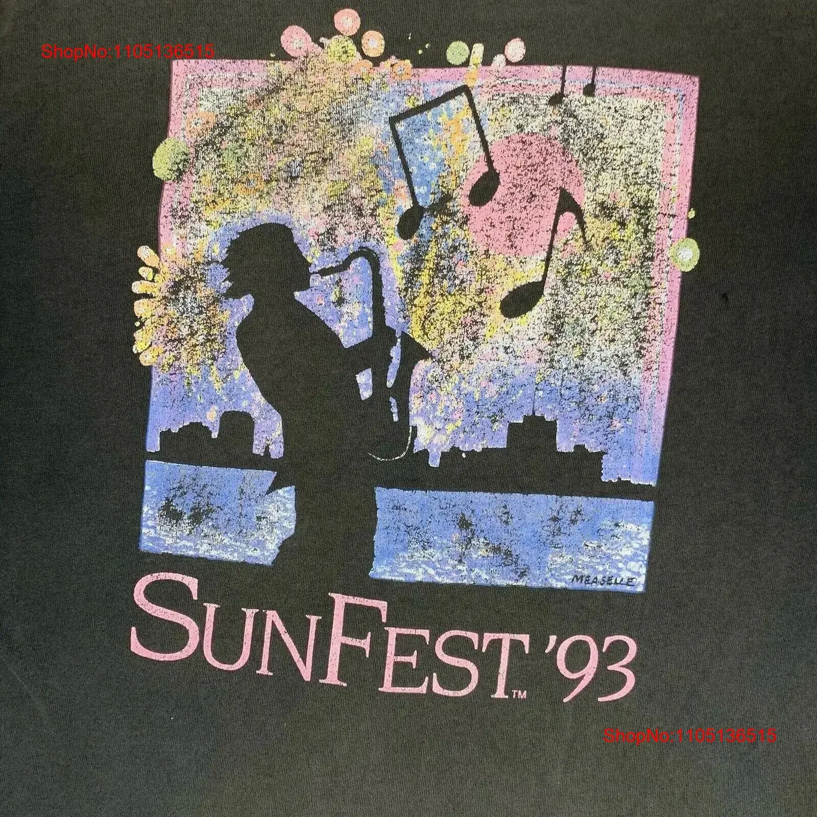 

Футболка Sunfest George Benson BB King ConcerT, черная S 234XL 1G0042, винтажная стираная модная мягкая уличная дизайнерская одежда