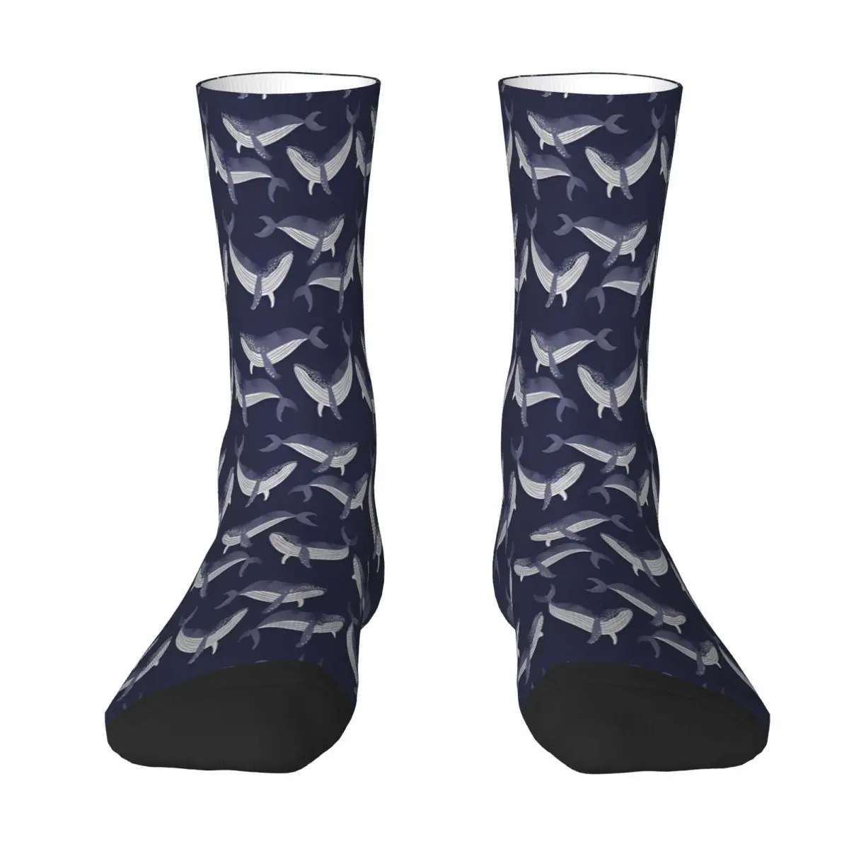 

Whales Print Sock Socks Men Women Polyester Stockings Customizable Design