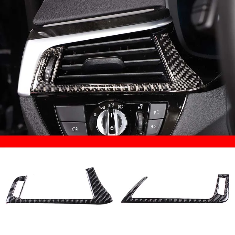 

For 2018-22 BMW 5 Series G30 soft carbon fiber car styling dashboard side vent decorative frame sticker car interior accessories