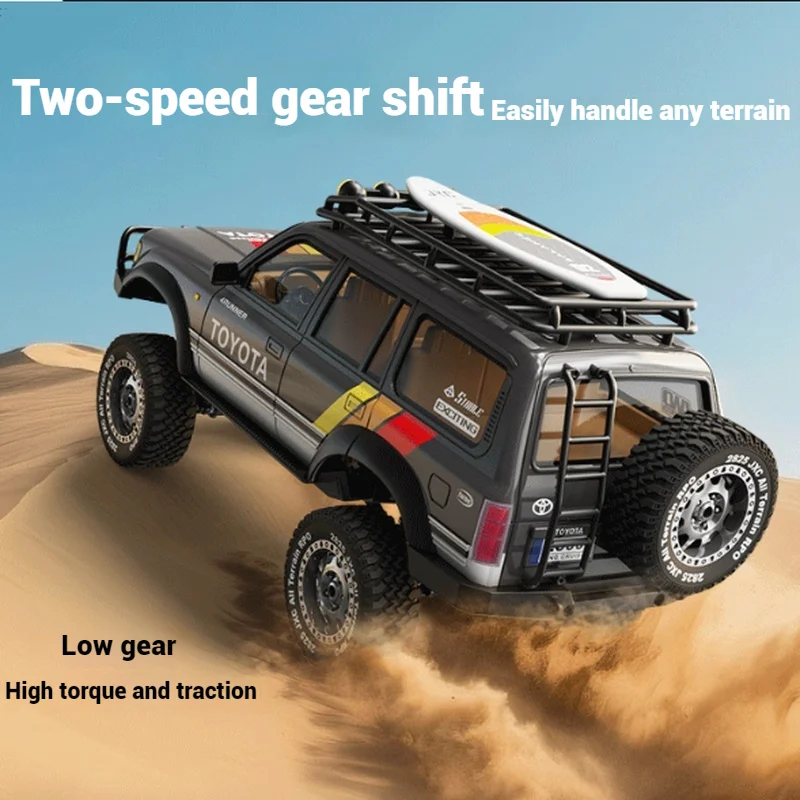 

JXC LC80 Simulation Toyota 1/12 RC Car JXC5826 Full Scale High Speed 2.4G Brush Motor Remote Control Off-road Cars Toy Gifts