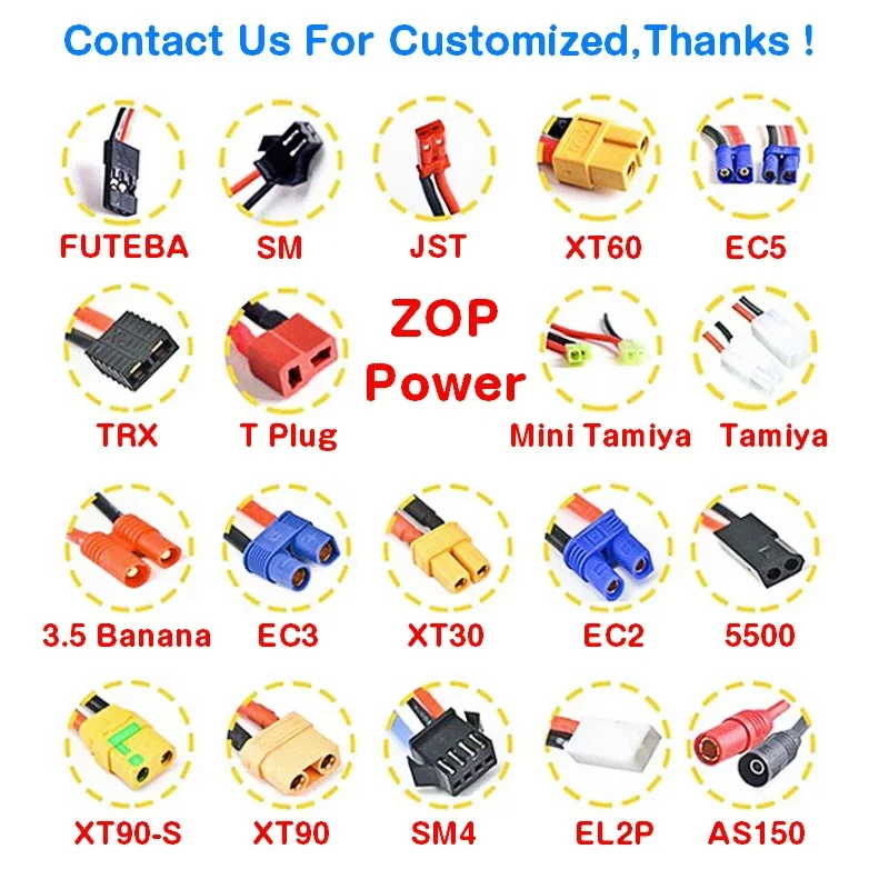 بطارية ليبو ZOP Power 3S ، ، V ، mAh ، 30C مناسبة لطائرة تحكم عن بعد ، طائرة هليكوبتر ، طائرة بدون طيار ، سيارة ، طائرة #6