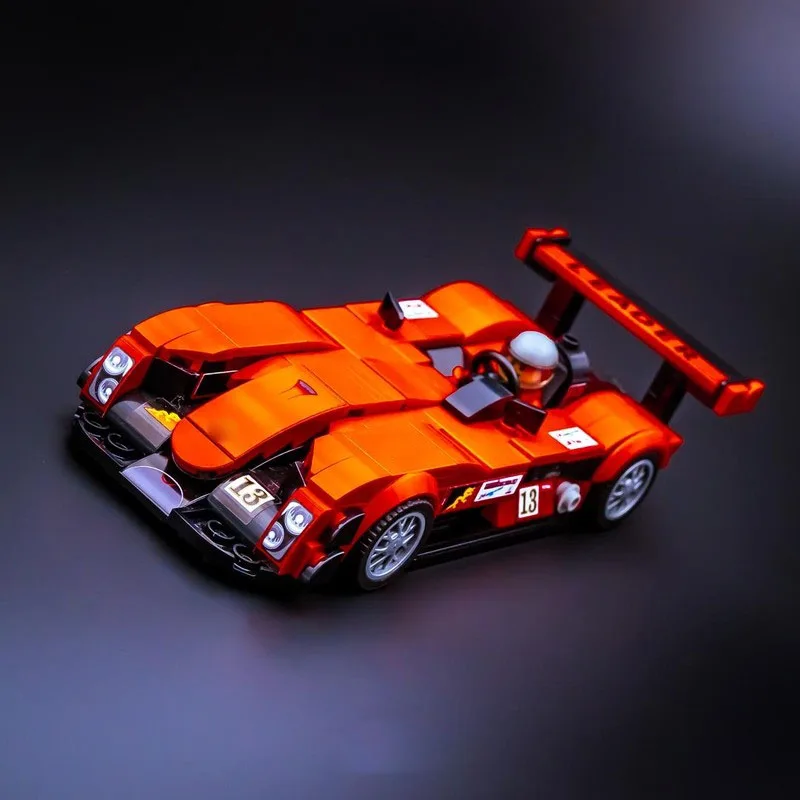 MOC-237691 새로운 LMP-1 아이코닉 스포츠카 레이싱 빌딩 블록 모델, 327개 부품, 소년과 어린이를 위한 생일 선물 장난감