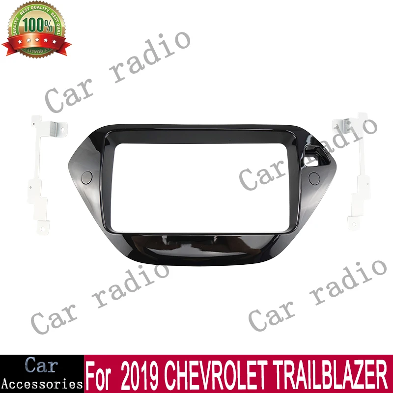 Pour CHEVROLET TRAILBLAZER 2019 LHD – Autoradio Android 9 pouces avec cadre, lecteur stéréo, unité centrale, panneau de façade et cache de tableau de bord