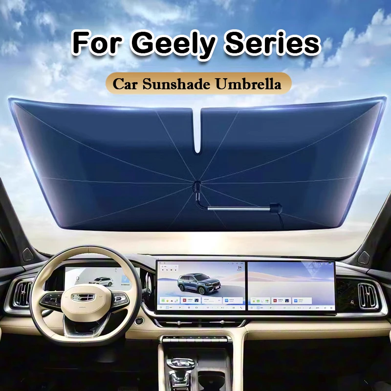

Car Windshield Sunshades Folding Parasol Protector For Geely Monjaro Xingyue L Preface Boyue Emgrand Haoyue Panda Binrui Binyue
