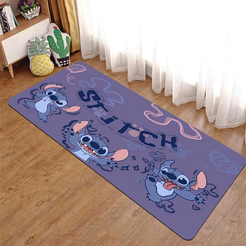 Cute Cartoon Stitch Kitchen Mat ​Entrance 40x60 Door Mats Living Room Bathroom Rugs Bath Bedrooom Carpet Hallway Kawaii Doormat