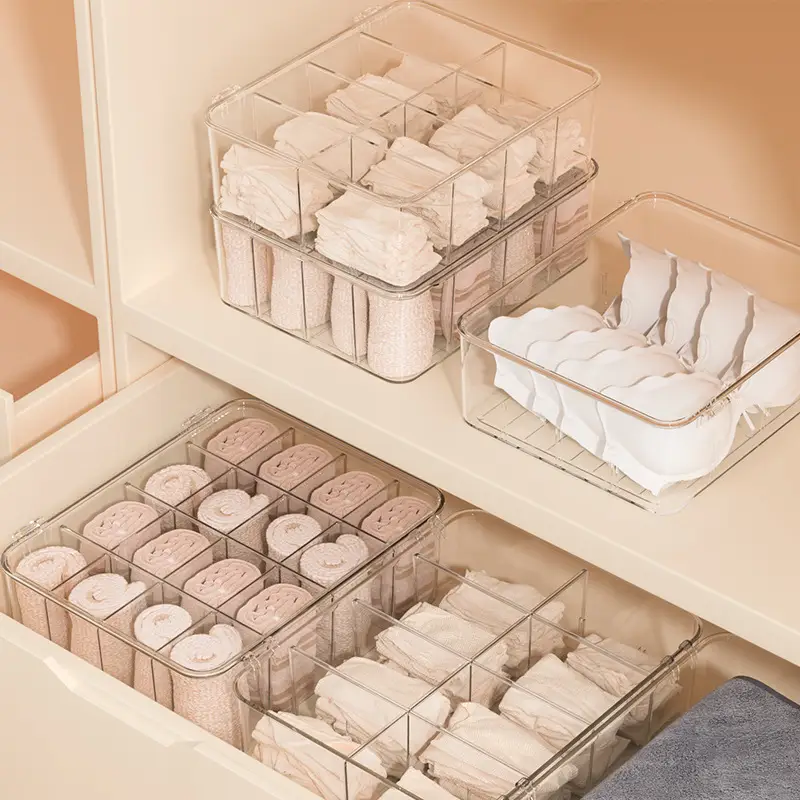 Clothing Storage Box Cabinet Wardrobe Foldable Organizer for Clothes Socks Pants Bedroom Socks Pants Underwear Drawer Organizers - Image 2