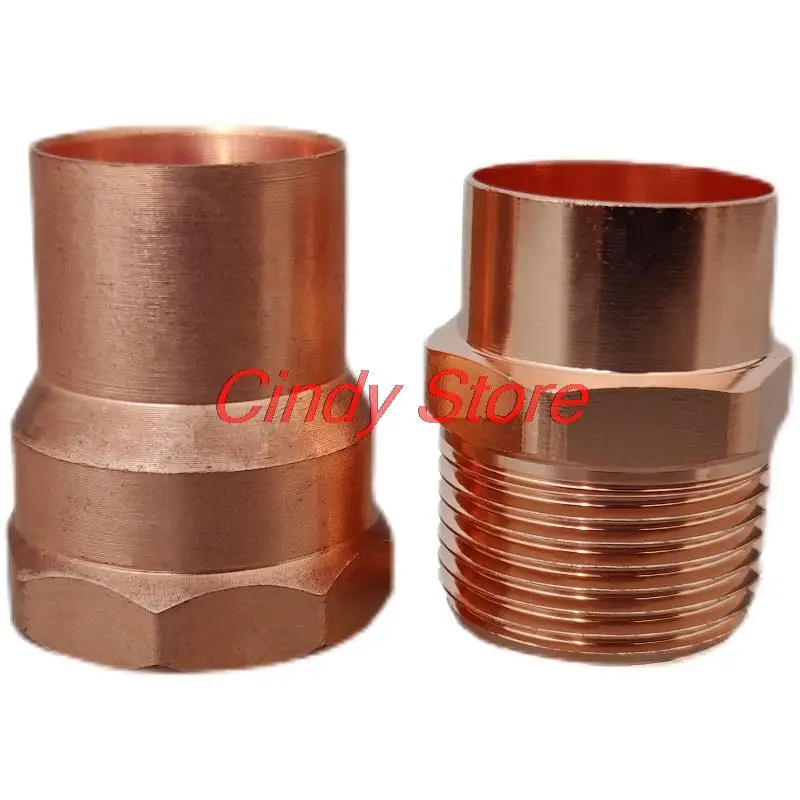 

1PC 1/4"3/8"1/2" 3/4" 1"-2" NPT Male Female 5/8" 7/8" 9/8"-54mm ID Solder Socket Cup Copper End Feed Connector Coupler Fitting