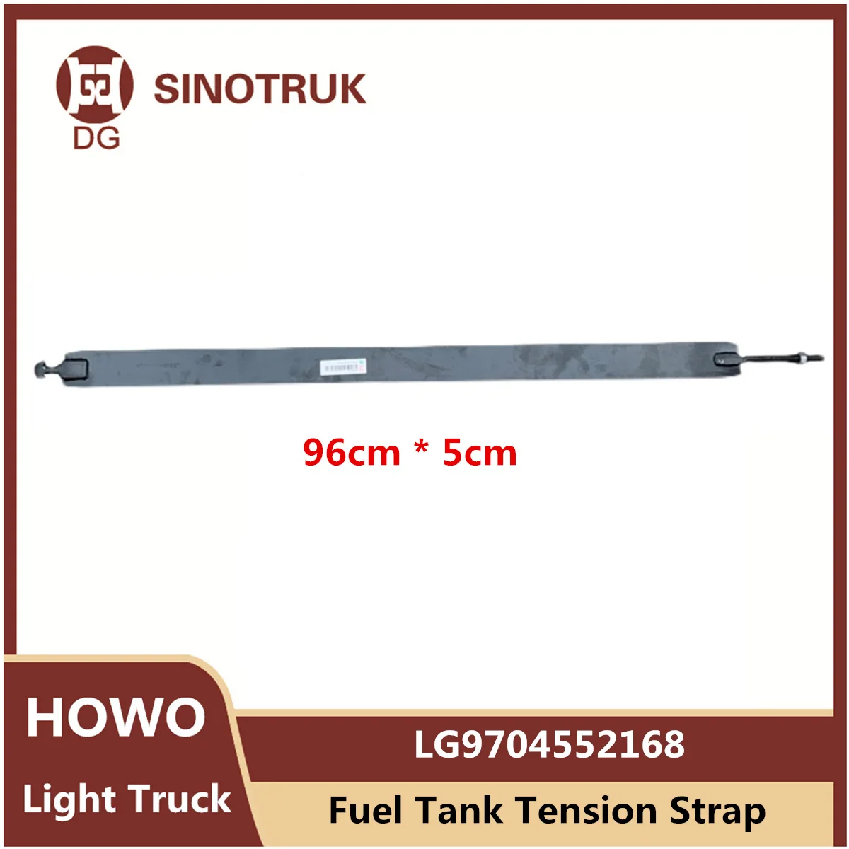 Fuel Tank Tension Strap LG9704552168 For SINOTRUK HOWO Light Truck  Tough Fastening 150L 300L 96cm  5cm Original Parts