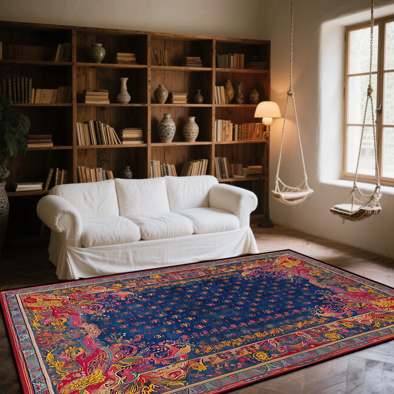 

Ретро-украшение в американском стиле, ковер для гостиной, абстрактное искусство, спальня, легко чистится, диван, ковер для гостиной, журнальные столики, моющийся коврик