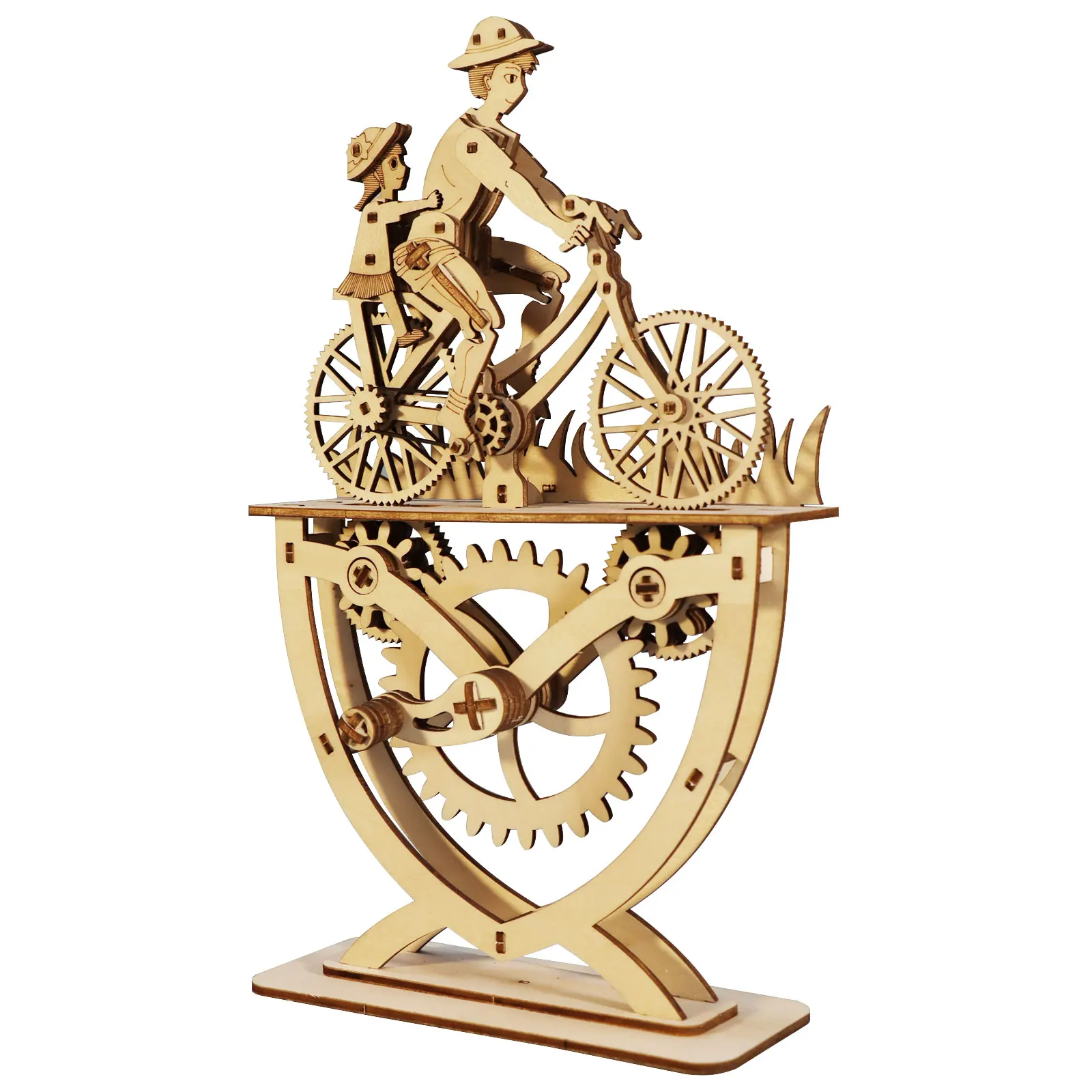 AliExpress 3D Wooden Puzzles For Adults Mechanical Bicycle Father and Son Crafts To Build Mechanical Model Kits Christmas Perfect Gifts For