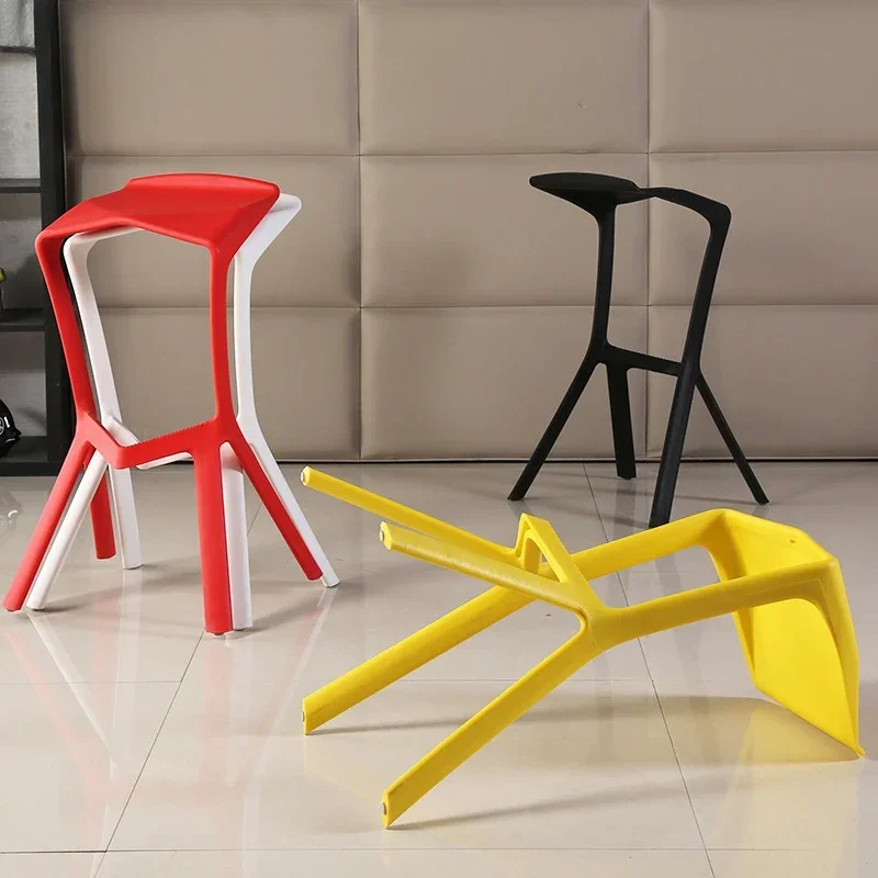 

Bar Furniture Chairs Plastic Chair Salon Design Ergonomic Tabouret Barber Shop Modern Stools Taburete Living Room High Kitchen