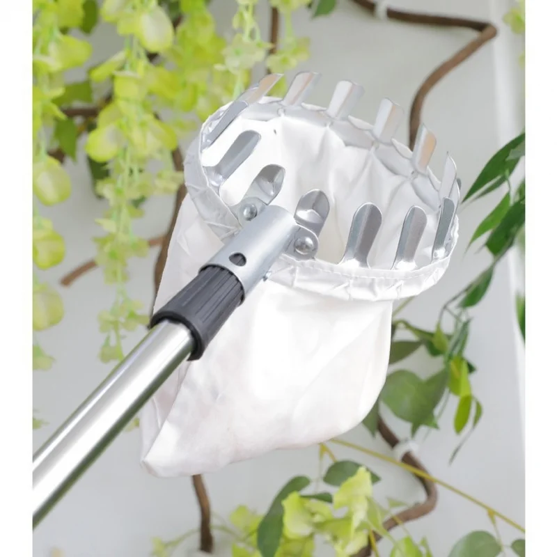 Recogedor de frutas popular, herramienta telescópica para recoger frutas en altura, herramienta de cosecha con pértiga extensible, herramienta de jardín