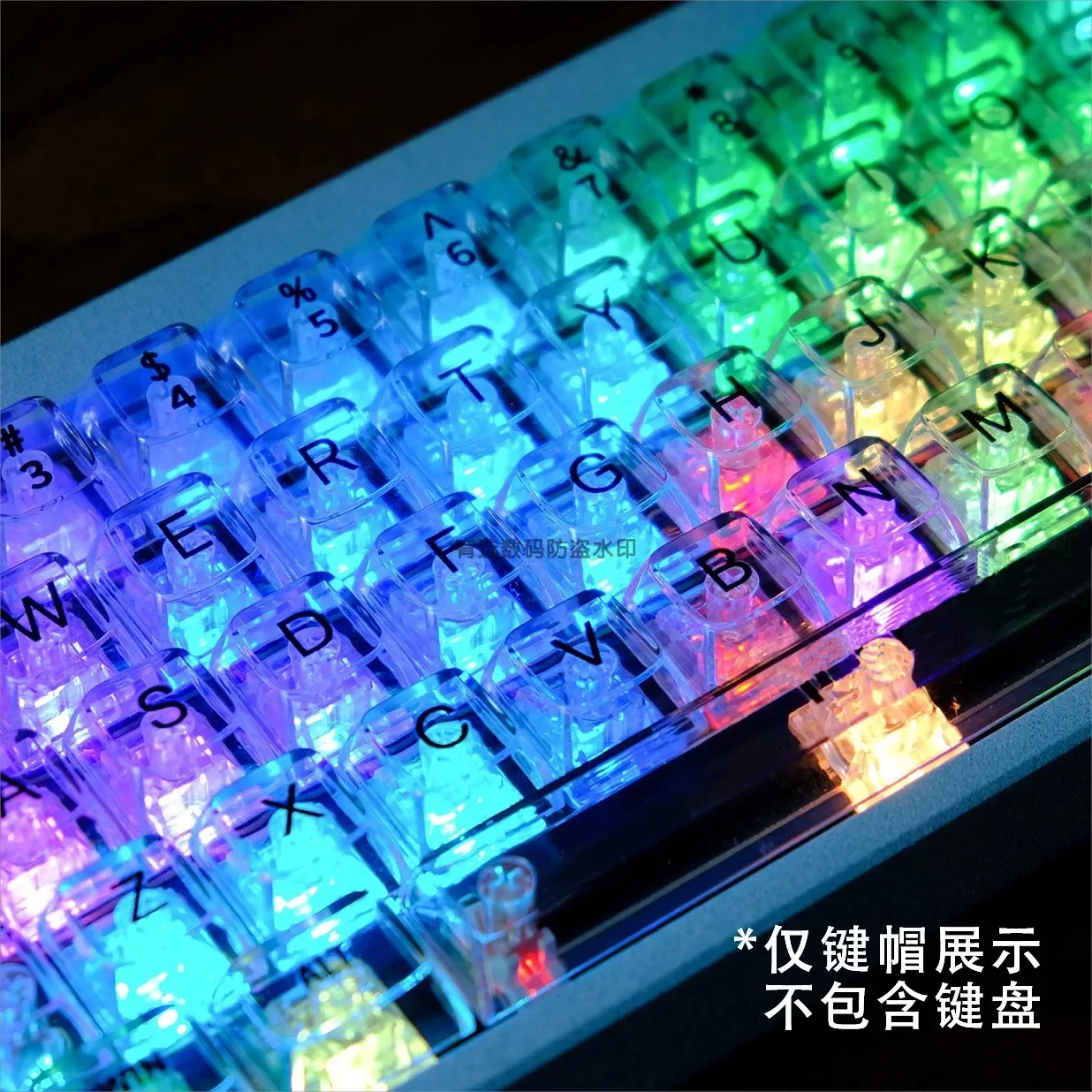 OEM Highly Misty Misty Semi-transparent Hazy Keycaps Highly Transparent Crystal Ice Crystal Light Pollution Mechanical Keycaps F
