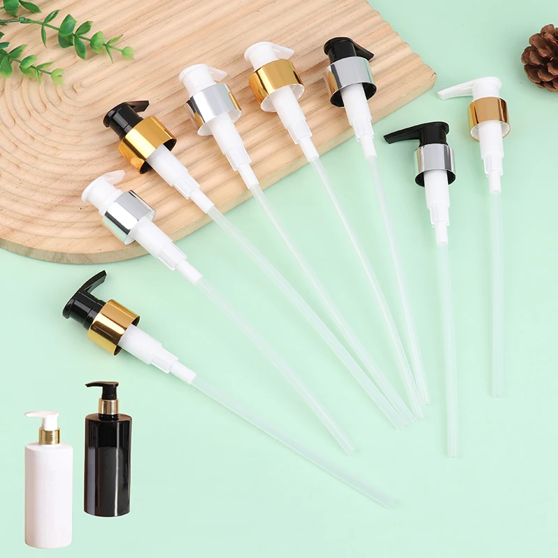 Soap Pump Liquid Pump Head Lotion Dispenser Head Push Type Head 24/28 Thread Bath Shampoo Bottle Press Nozzle Replace Pump Tube