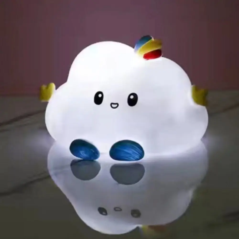 

New PVC Cloud Shaped Night Light Cloud Shaped Lovely Cute Table Lamp Nightlights Indoor Lighting Baby Child