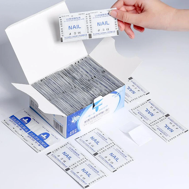 300/100 قطعة ديجريسر الأظافر جل مزيل طلاء الأظافر ، هلام مزيل طلاء الأظافر منصات احباط مسمار الفن ، مسمار الفن UV جل مزيل مسمار أداة