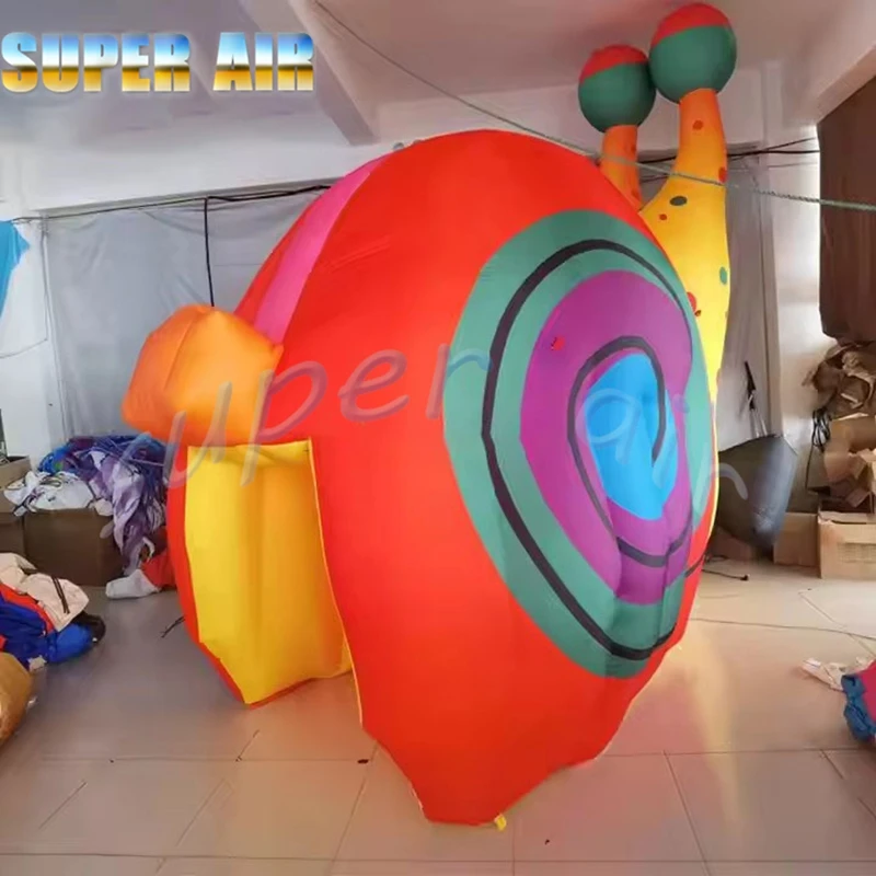 Made in China mascotte gonfiabile pubblicitaria lumaca gonfiabile in vendita