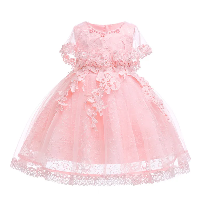 

2022 new baby birthday dress lace 6M9M12M18M24M baby princess dress baby birthday photography clothing