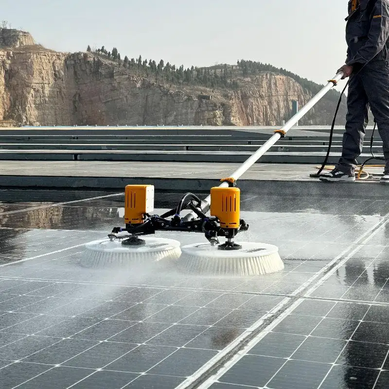 حل التنظيف الضوئي عالي الكفاءة، روبوت تنظيف الألواح الشمسية #3