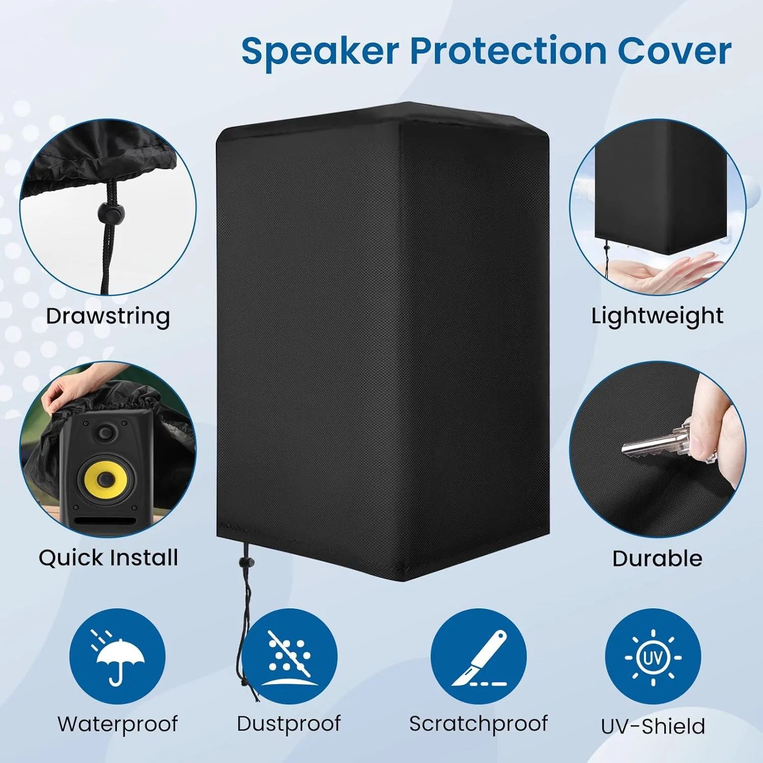 Universele luidsprekerhoes voo - Speaker Stand Tripod recensie en prijs