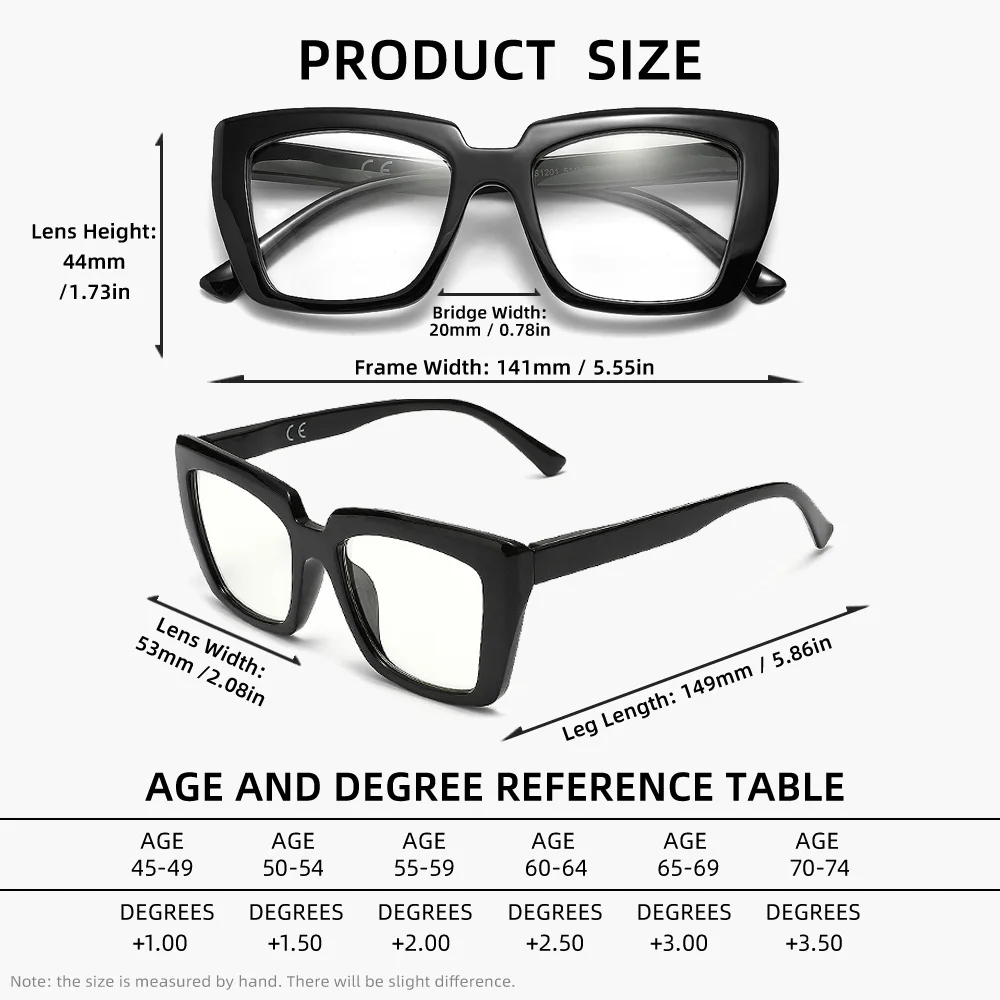 نظارات قراءة أنيقة للنساء القراء نظارات كمبيوتر مضادة للضوء الأزرق مناسبة للقراءة اليومية + 1.0 ~ + 3.5