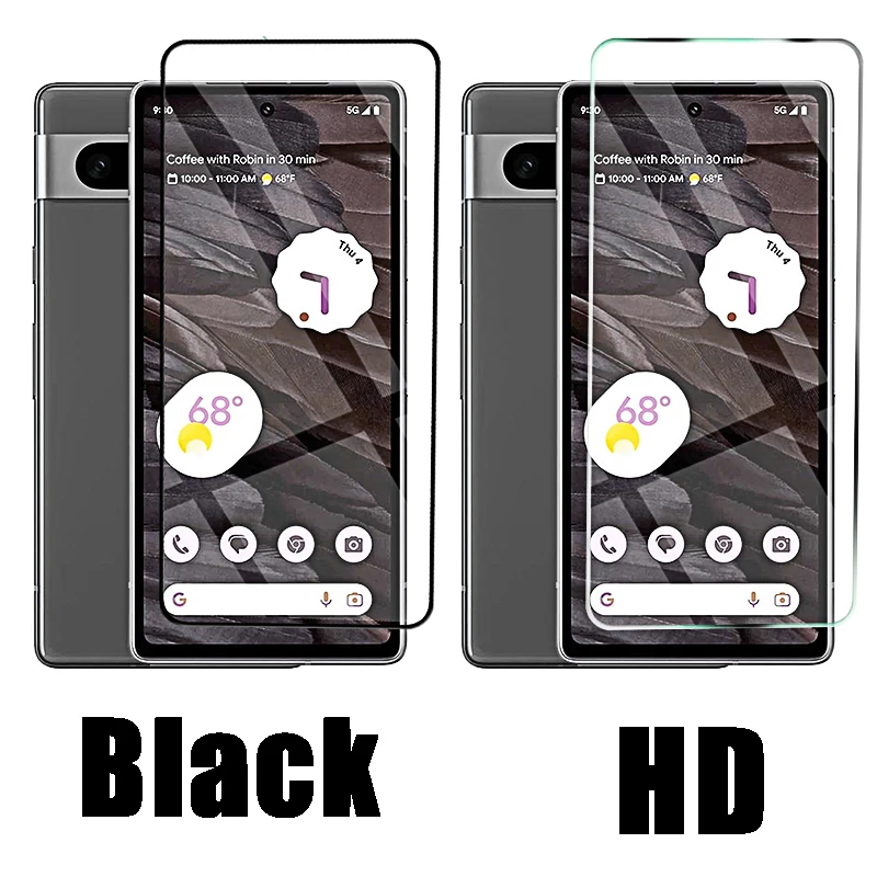 4-1Pcs Tempered Glass on For Google 7A 6a 5a 4a 5g 8 Pro Screen Protector Glass for Pixel 7 6 5 4 A Safety Protective Glass Film