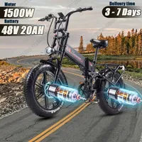 RANDRIDE YX20M Electric Bicycle 2000W 48V 20AH Battery Dual motor CST 20*4.0 tire 45-52km/h suspended Mountain off-road e bike