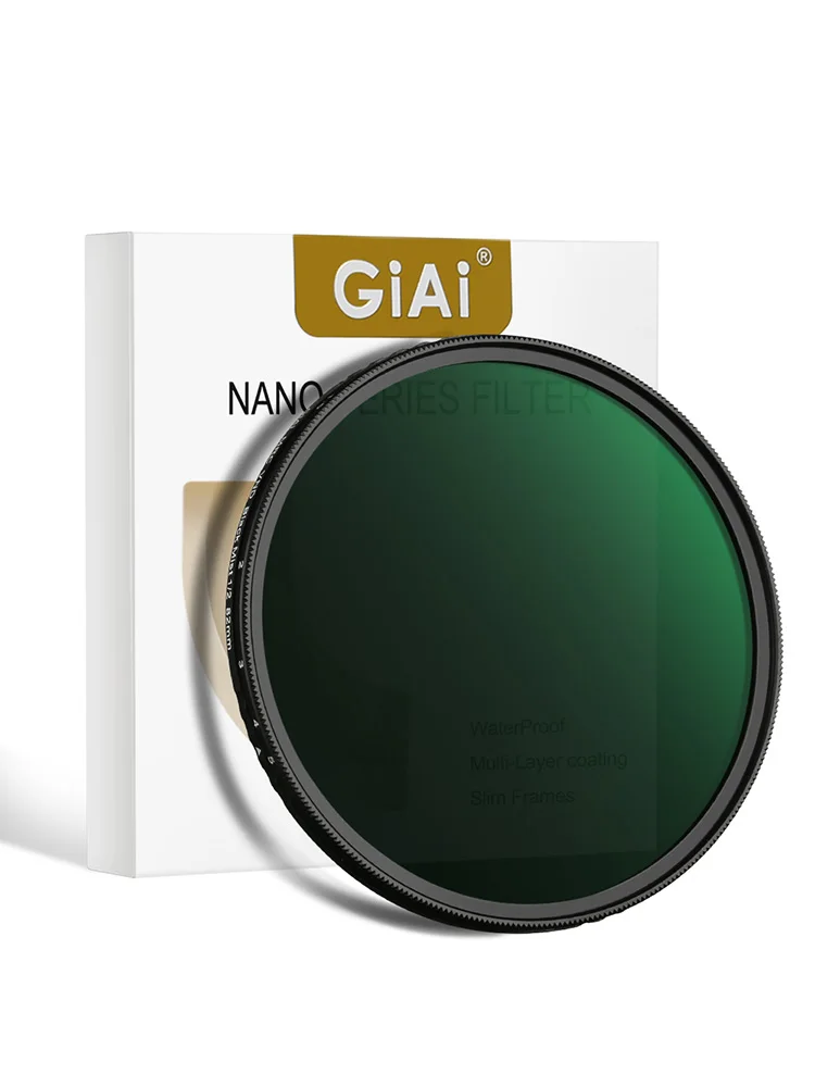 GiAi MRC Pro Black Mist Filter 1/4 1/2 Variable ND ND3 To ND32 Camera Lens 49 52 58 67 72 77 82mm