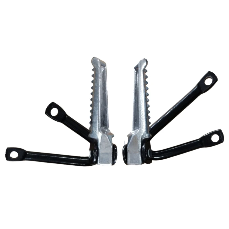 2Pcs Motorcycle Foot Pegs Skidproof Foot Rest Highway Footpegs Aluminum Alloy Motorcycle Part Folding Rear Pedals