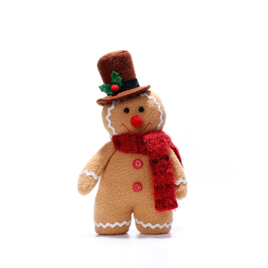 Christmas Decoration Gingerbread Doll Ornament Biscuit Dolls Toys Dwarf Dolls For Kid Baby