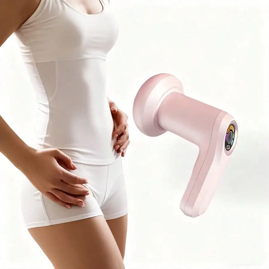 Massager, Multi-Functional Vibration Massager With 5 Massage Heads, Handheld And Portable, Effectively Relaxes Muscles, Relieves Stress, Burns Body And Abdominal Fat, And Sculpts A Perfect Figure. Suitable For The Whole Body, It's The Best Choice For Home