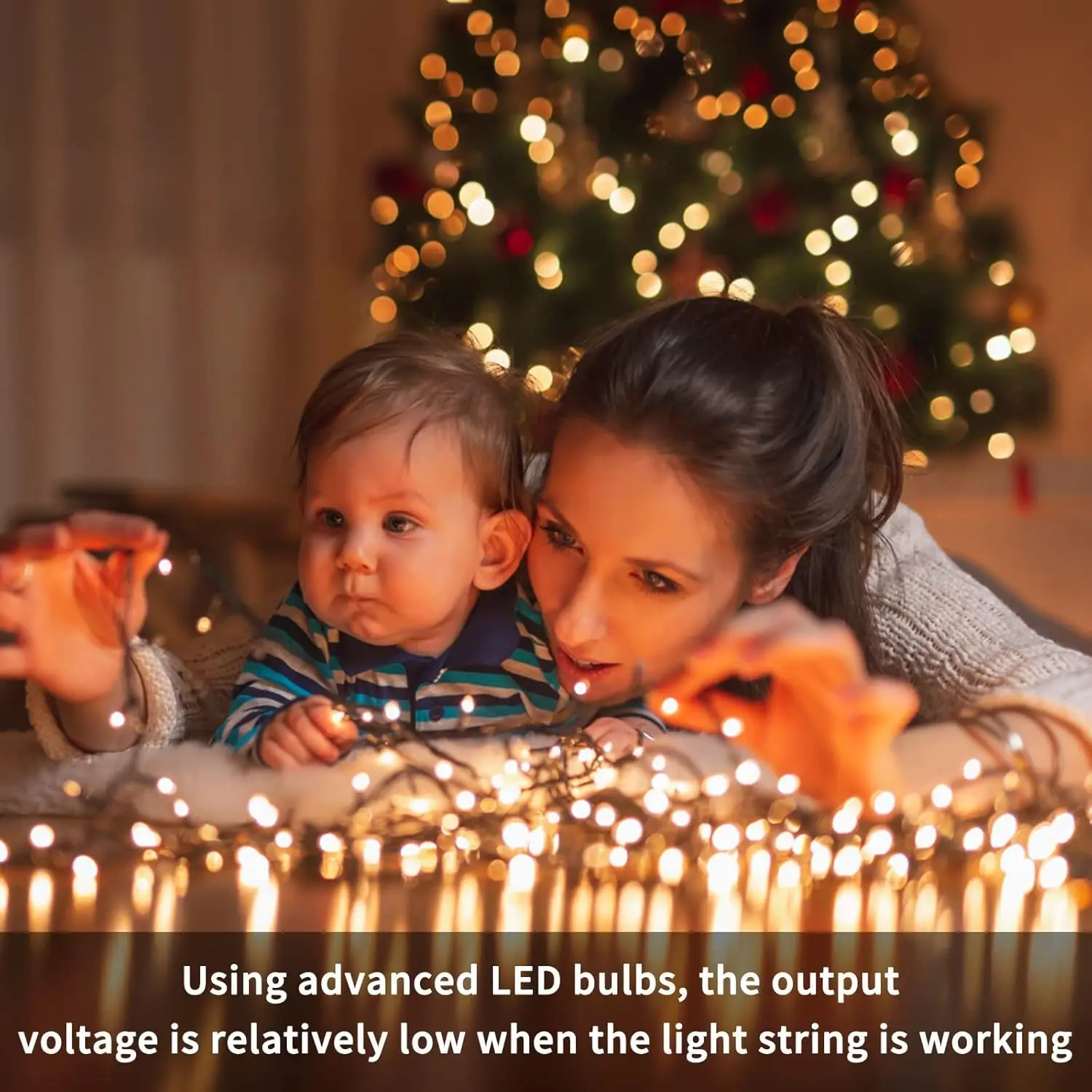 LED Christmas Waterfall String Light Christmas Tree Indoor Outdoor Garland Decoration Solar / USB Lamp for Garden Party Wedding