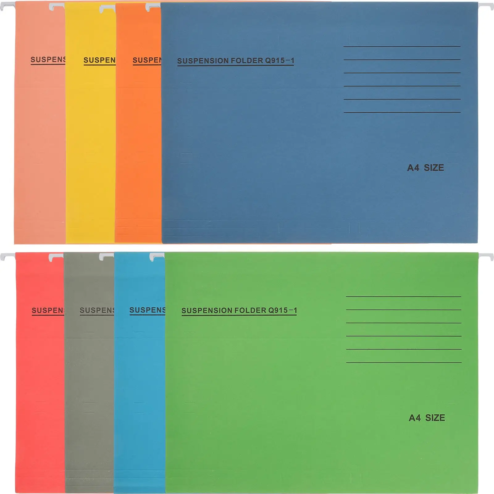 

8PCS A4 Size Hanging File Folders Office Supplies Wide Opening Document Storage ganizer Fits Standard Cabinets