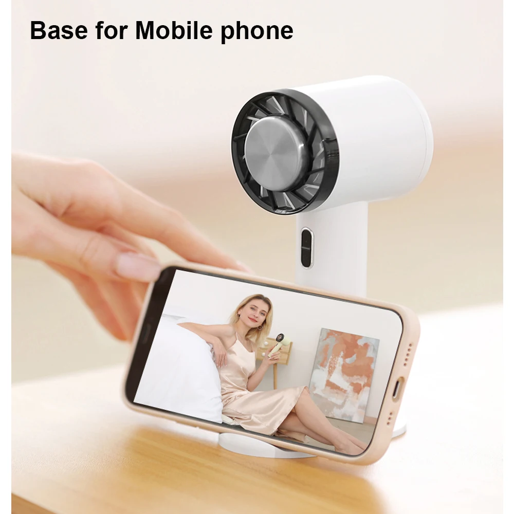 مروحة USB صغيرة جديد 2200mAh الباردة ضغط الكهربائية اليد مروحة قابلة للشحن مبرد الهواء التوربينات الخالية من الشفرة مروحة يدوية مروحة التبريد الصغيرة