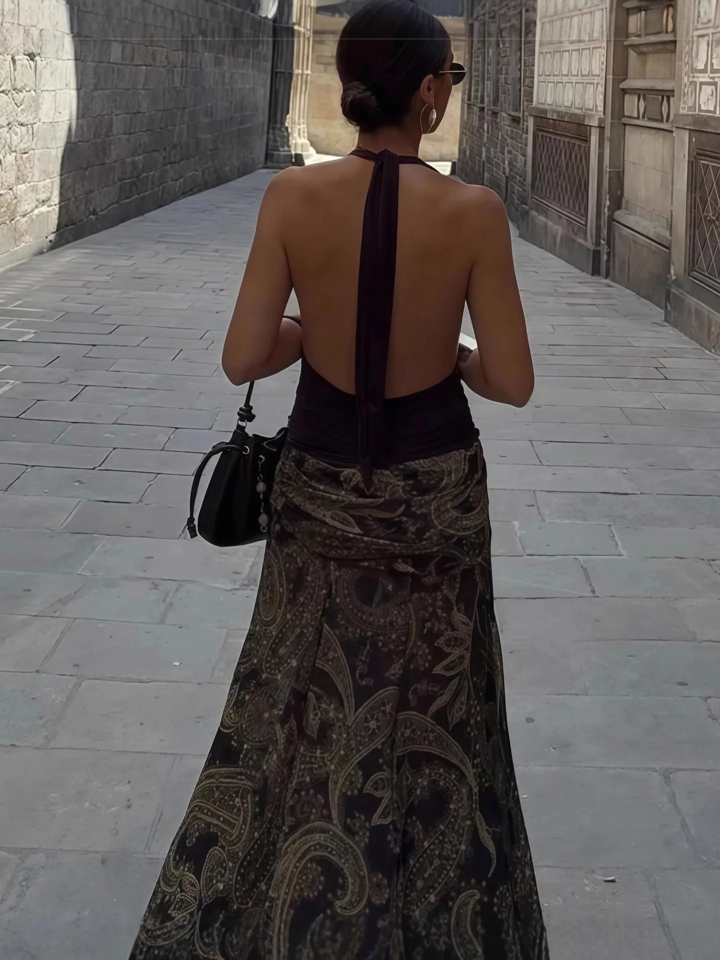 Été bohème longue imprimé a-ligne jupe jupe florale femmes décontracté plage Faldas femme Boho taille élastique vacances Maxi jupes