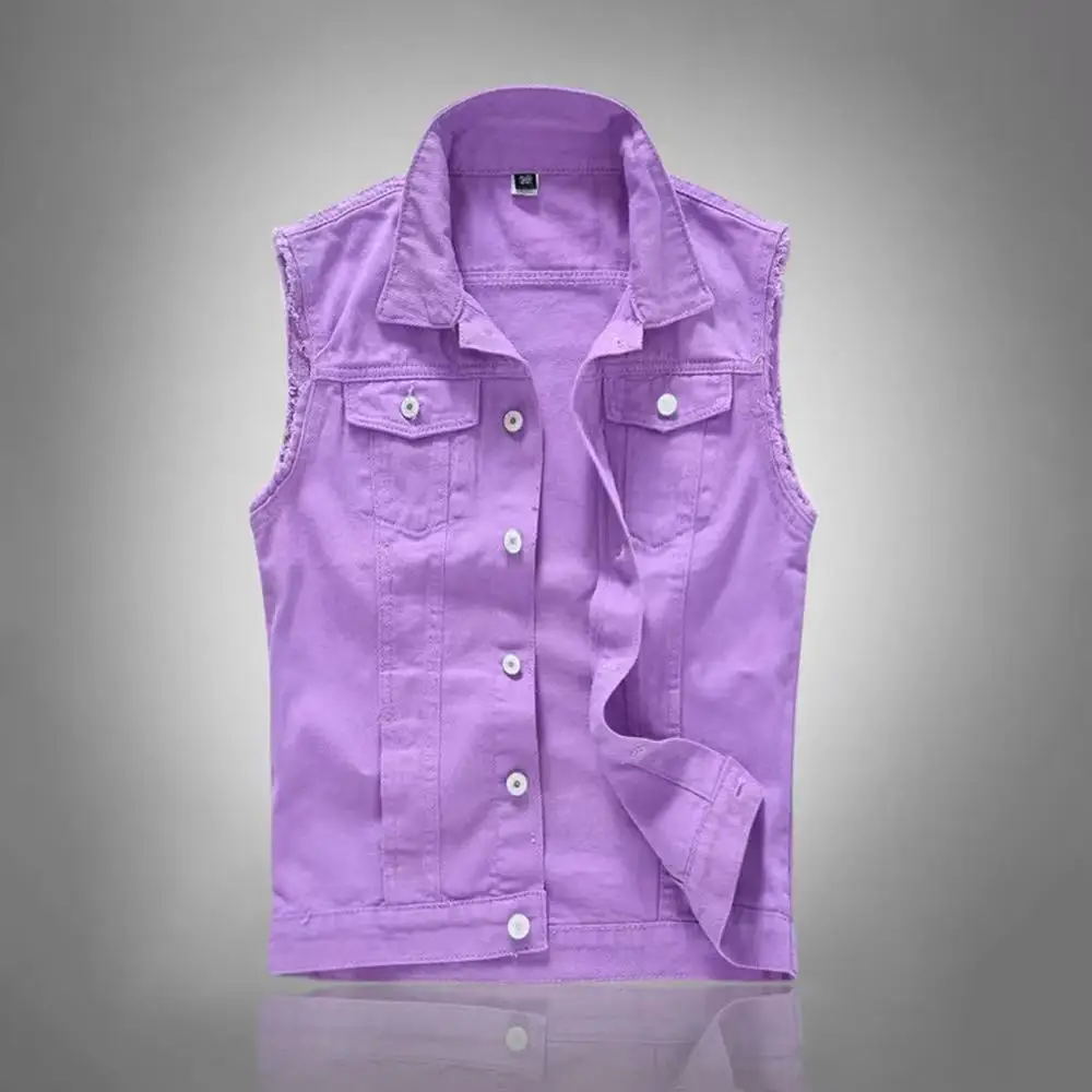 New Fashion Men Blue Casual De - Men'S Fashion Vest With Jeans บทวิจารณ์และราคา