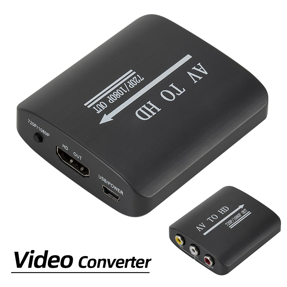 Композитный адаптер HD 1080P RCA-HDMI с поддержкой PAL AV-HDMI-совместимого видеоконвертера CVSB L/R для N64 Wii PS1/2/3