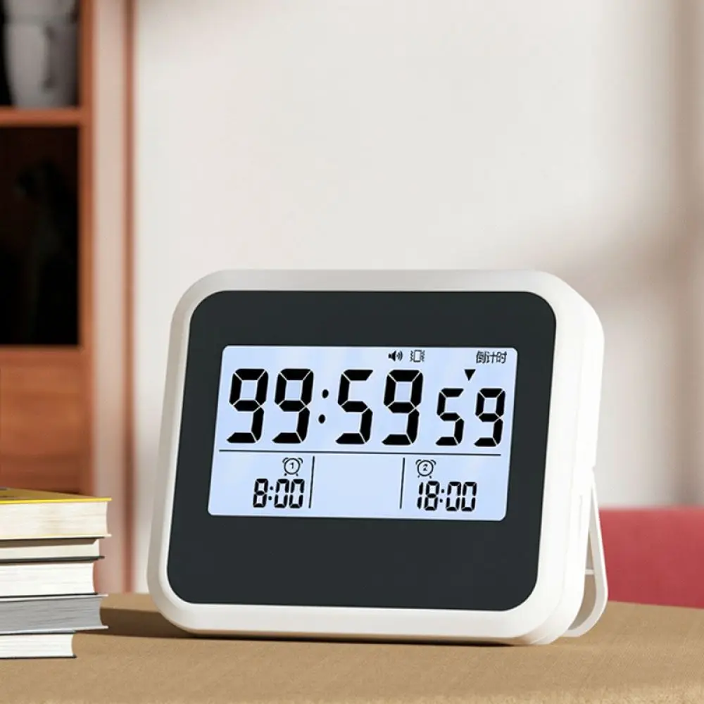 Portable Digital Alarm Clock Silent Strong Vibration Wake Up Device Rechargeable Timer For Students Office Workers Home