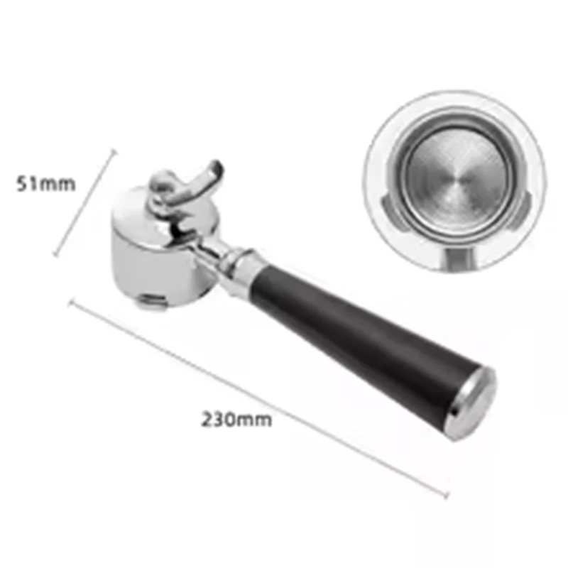 ABKO-Portafilter 51mm Podwójny Wylewak Z Koszykiem Dozującym na 1 lub 2 Filiżanki Do Ekspresów ECO680 i ECO685