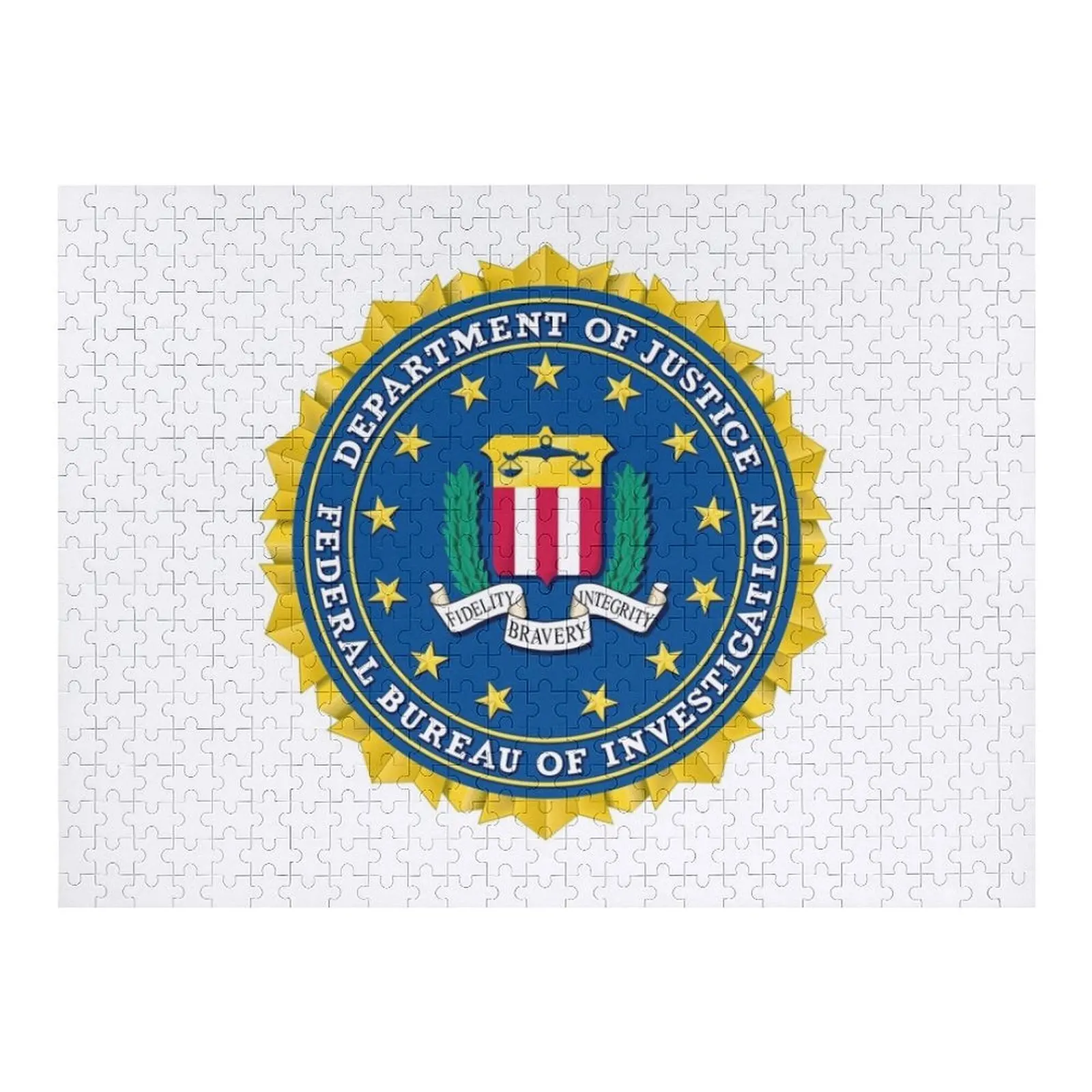 

FBI Design Logo Seal Jigsaw Puzzle Personalized Gifts Woods For Adults Personalised Jigsaw Personalized Wooden Name Puzzle