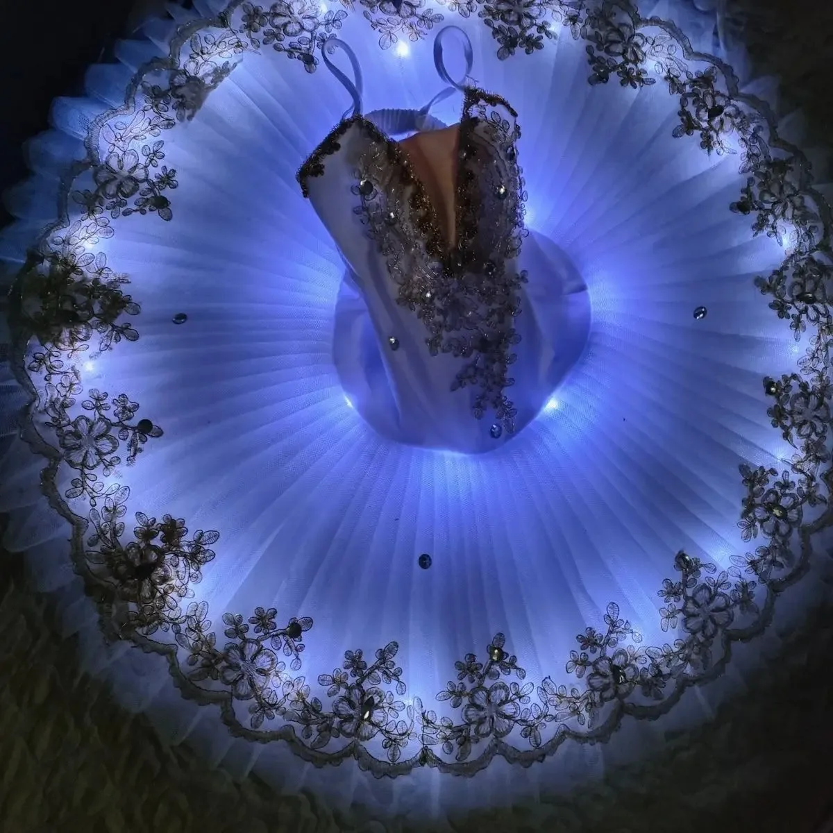 Ruoru Led Leuchten Professionelle Ballett Kostüm Ballerina Ballett Tutu Prinzessin Pfannkuchen Tutu Tanz Ballett Kleid Mädchen Kinder Erwachsene