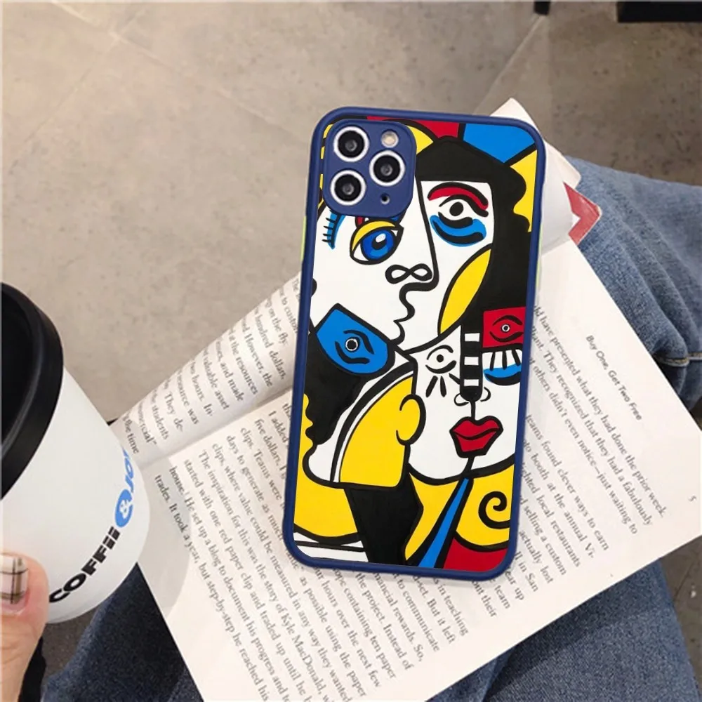 Abstract Vintage Painting Pablo Picasso Phone Case For IPhone 14 11 12 13 Mini Pro Max 8 7 Plus X XR XS MAX Translucent Matte