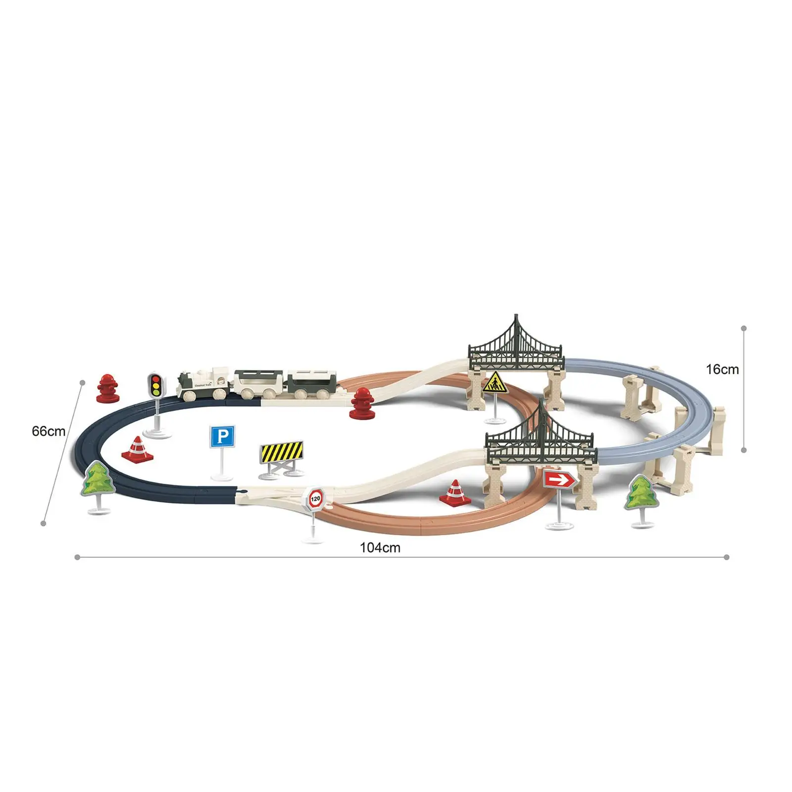 Trein- en spoorsets Leuk motoractiviteitsspeelgoed Voorschools leerspeelgoed voor geschenken