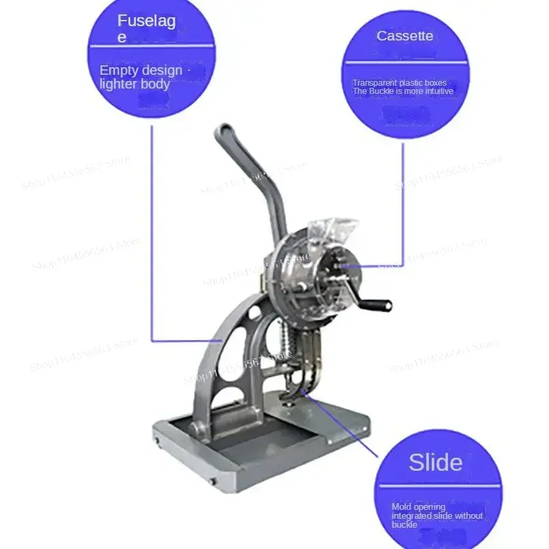 Factory Supply Semi-Automatic Eyelet Machine Kit with 5.5mm 6mm 8mm 10mm 12mm Dies, New Model for Leathercraft & Shoe Making