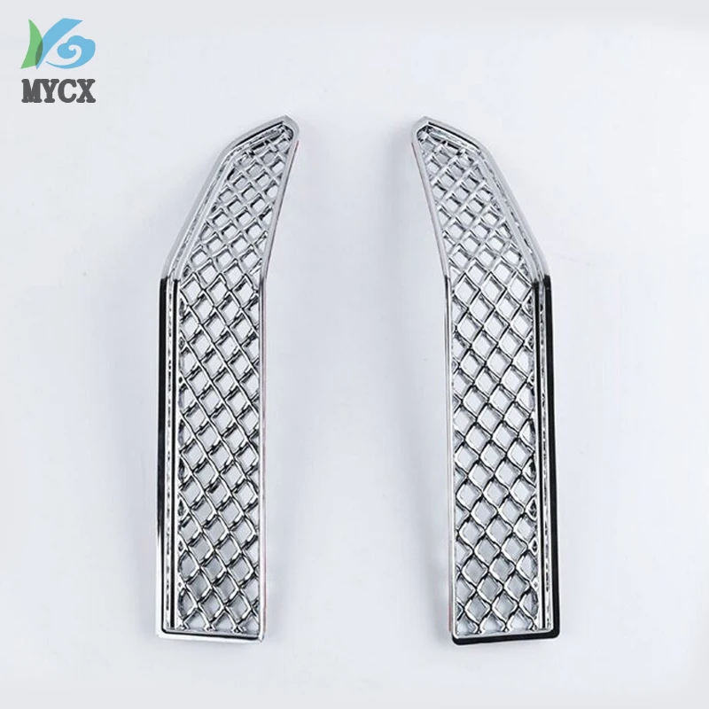 

For Toyota Prado Land Cruiser Fj150 LC150 2018 2019 2020 2021 Chrome Front lower Grille Grill Cover Trim Car Styling.