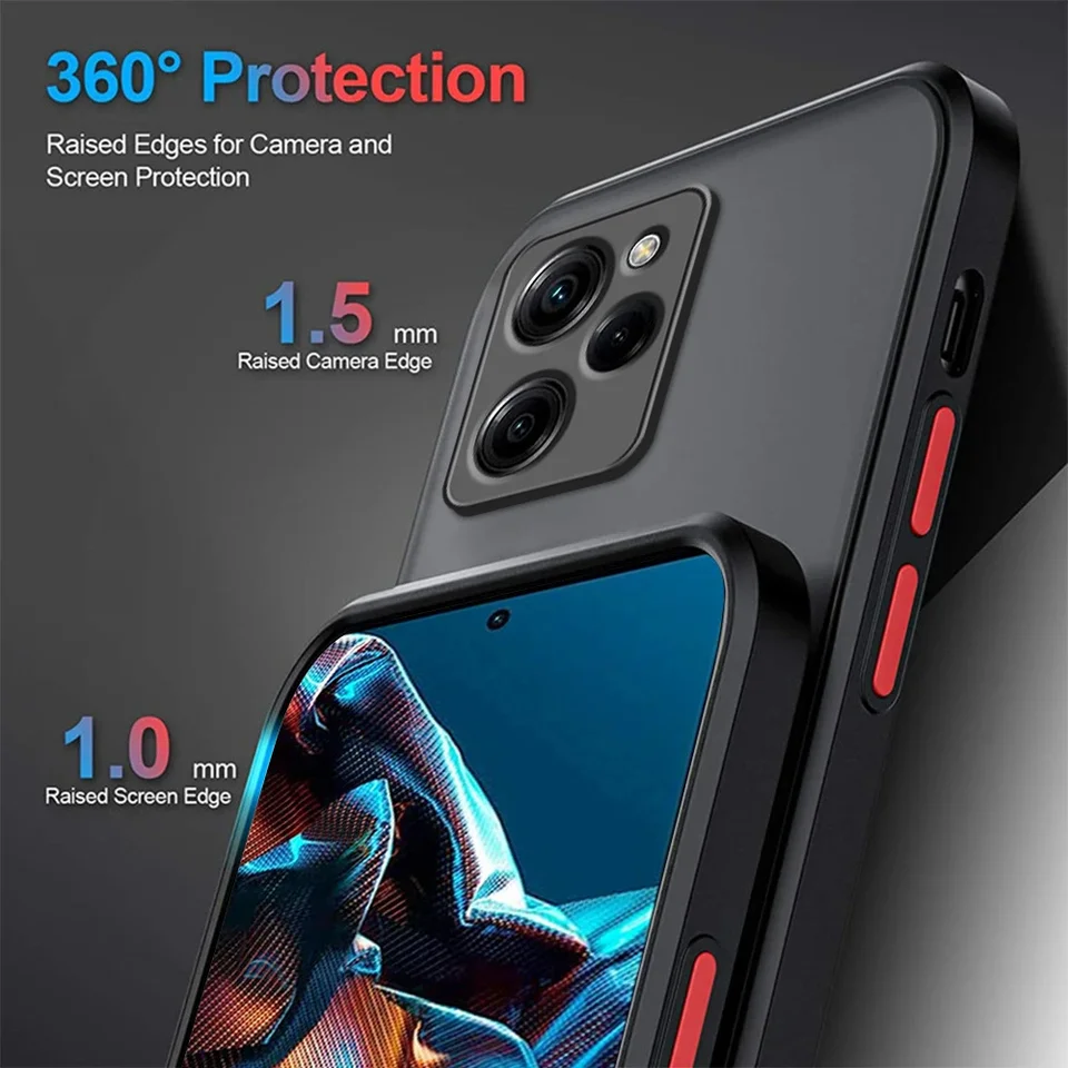 Funda de lujo tipo armadura mate para Xiaomi Note 12 Turbo 13 11 10 Pro Plus 5G a prueba de golpes para Redmi 12 12C 10 10C 4G 3