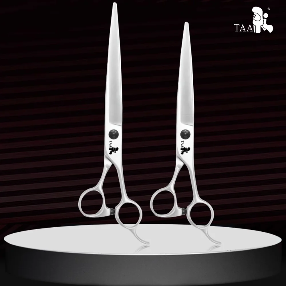 TAA Dog Scissors Professional Pet Grooming Shears 440C Alloy Steel Handmade Scissors for Dog 7/7.5 Inch Straight Shear K-70/K-75
