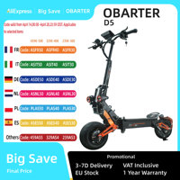 OBARTER D5-12 inch electric scooter, 2x2500W motor, maximum speed 60-70 km/h, 35Ah battery, 60-120km range